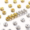Drill Ring Iron Wheel Bead Spacer Rhinestone Bracelet Necklace 10# 1000 Pieces Per Pack