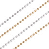 Bead Chain Necklace Jewelry Electroplated 1.5 2.0 2.4 Metal Material Clothing Accessories
