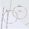 Clothes Hanger Earrings Drop-shaped Accessories Large European and American Simple Round