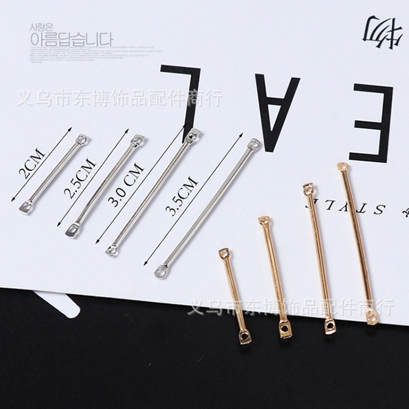 Double Hole Connecting Rod, Earrings, Pendant Necklace, 2000 Pieces Per Pack, Jewelry
