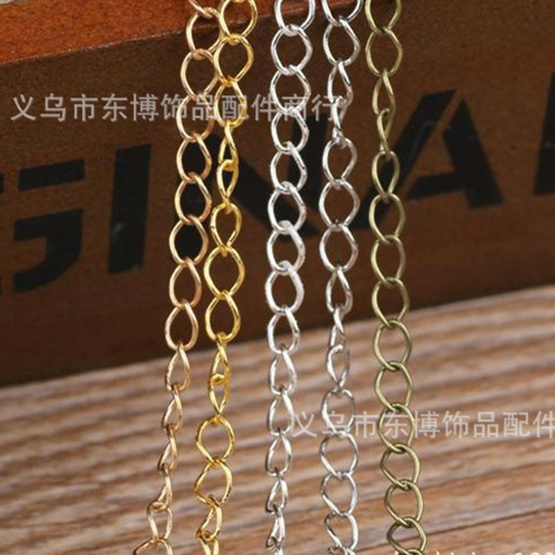 Copper-clad Iron Tail Chain 150cp160cp Each 100 Meters Jewelry Accessories Copper Plating