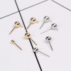 Bead Needles with Hanging 4, 5, 6mm Ear Earrings, Iron Plating Jewelry Accessories