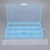 10-grid, 15-grid Multi-grid Earrings Storage Box, Transparent Plastic Box, Jewelry Box