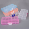 10-grid, 15-grid Multi-grid Earrings Storage Box, Transparent Plastic Box, Jewelry Box