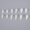 Off-white Perforated Drop-shaped Abs Imitation Pearl Diy Homemade Earrings Hair