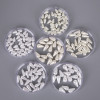 Off-white Perforated Drop-shaped Abs Imitation Pearl Diy Homemade Earrings Hair