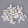 Off-white Perforated Drop-shaped Abs Imitation Pearl Diy Homemade Earrings Hair