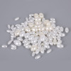 Off-white Perforated Oval Abs Imitation Pearl Diy Homemade Earrings Hair Accessories