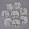 Off-white Perforated Oval Abs Imitation Pearl Diy Homemade Earrings Hair Accessories