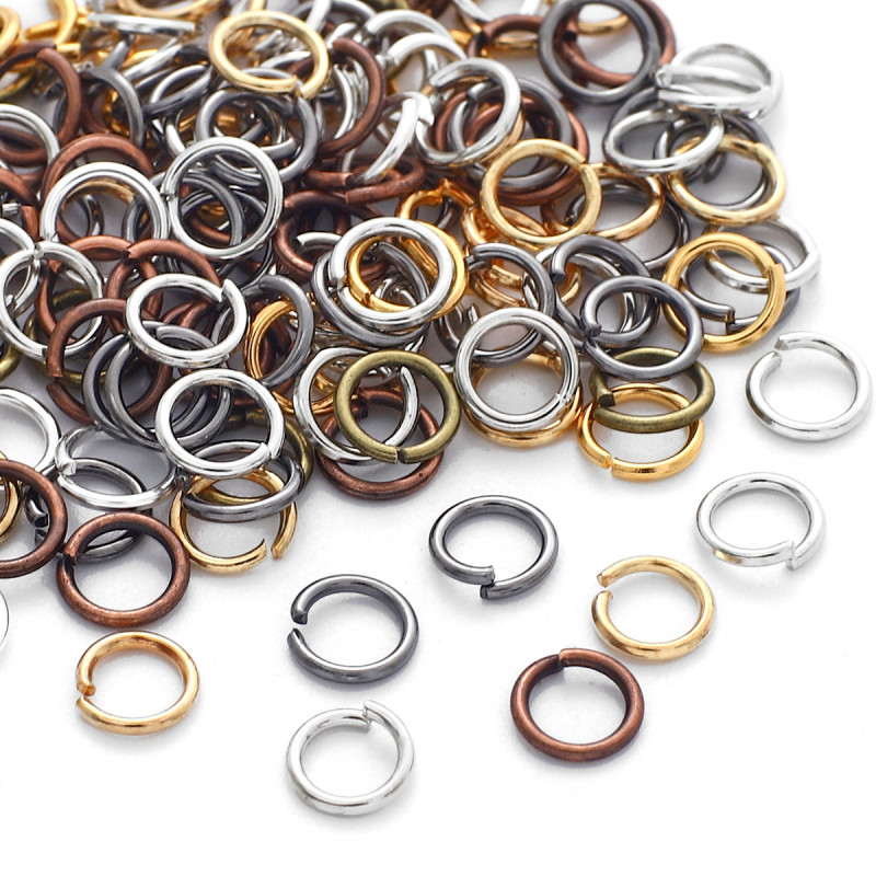 Open Hoop Iron Ring Buckle Handmade Diy Material Flat Earrings Bracelet Necklace Pendant