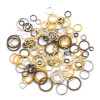 Open Hoop Iron Ring Buckle Handmade Diy Material Flat Earrings Bracelet Necklace Pendant
