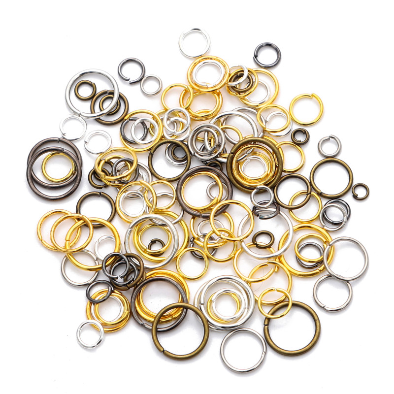 Open Hoop Iron Ring Buckle Handmade Diy Material Flat Earrings Bracelet Necklace Pendant
