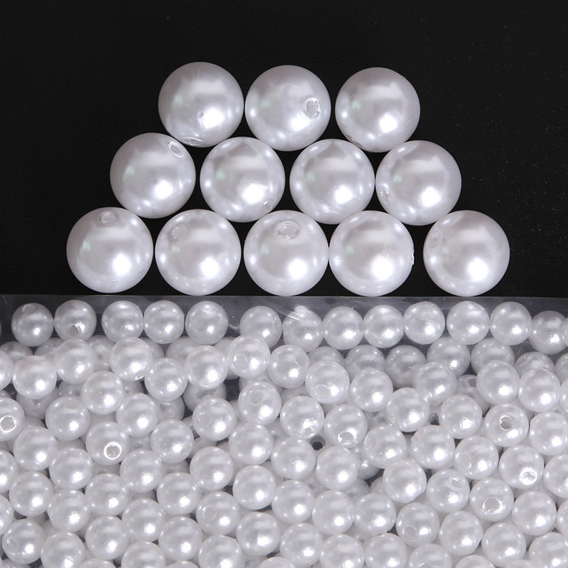 Diy Handmade Materials Abs Acrylic Pearls Loose Beads Beaded Bracelet Necklace Earrings