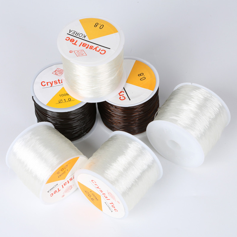 Round Transparent Fish Silk Elastic Cord Crystal Diy Beaded Jewelry Accessories