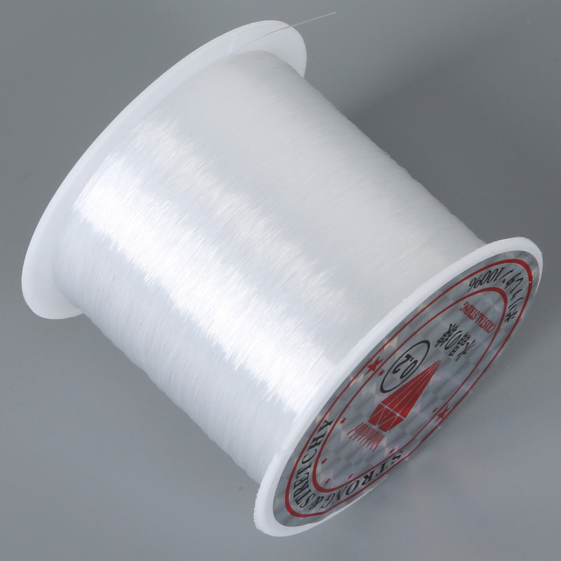 0.2-0.8mm White Non-elastic Transparent Invisible Fish Silk Thread Handmade Diy Bracelet