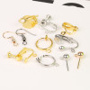 Diy Handmade Spiral U-shaped Ear Clips Without Pierced Ears, Homemade Earrings and