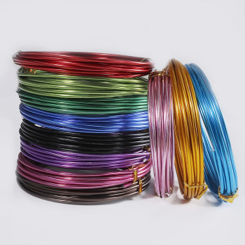 Colored Aluminum Wire Diy Handmade Bicycle Material Gardening Pot Cutting Alumina 1.5mm 5