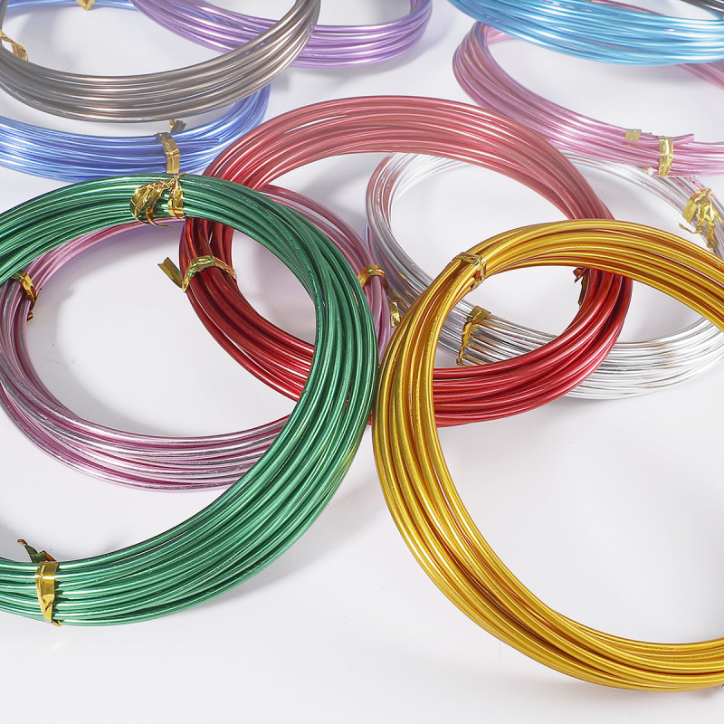 Colored Aluminum Wire Diy Handmade Bicycle Material Gardening Pot Cutting Alumina 1.5mm 5