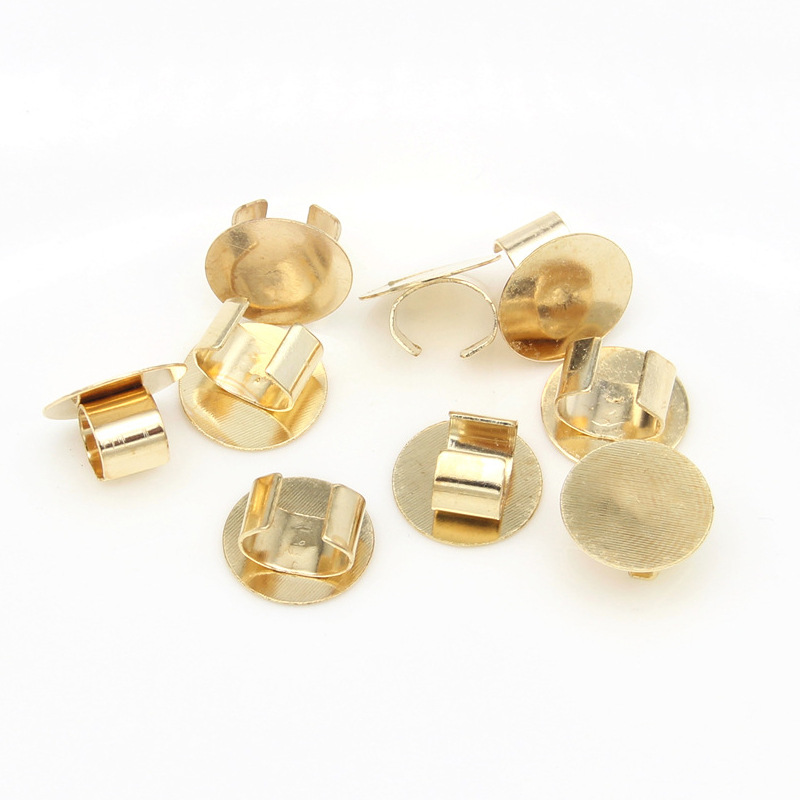 Rubber Band Buckle Jewelry Hair Ring Holder C-shaped Accessories Electroplating Diy Pearl