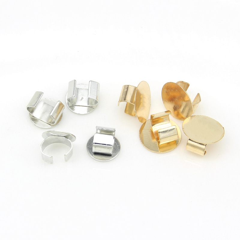 Rubber Band Buckle Jewelry Hair Ring Holder C-shaped Accessories Electroplating Diy Pearl