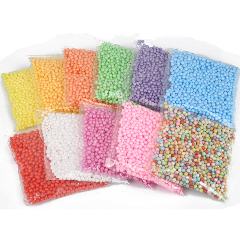Colorful Foam Particles Styrofoam Ball Slime Decorative Filling Children's Handmade Diy