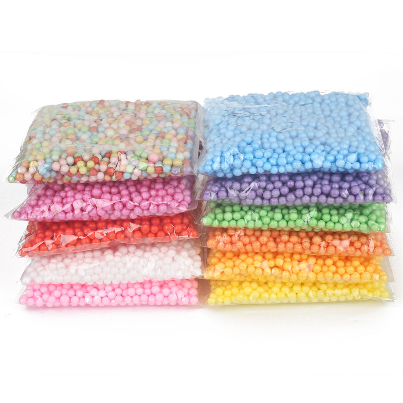 Colorful Foam Particles Styrofoam Ball Slime Decorative Filling Children's Handmade Diy