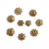 Diy Jewelry Accessories, Antique Gold Retro Alloy Flower Holder, Hat, Silver Bracelet