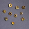 Diy Jewelry Accessories, Antique Gold Retro Alloy Flower Holder, Hat, Silver Bracelet