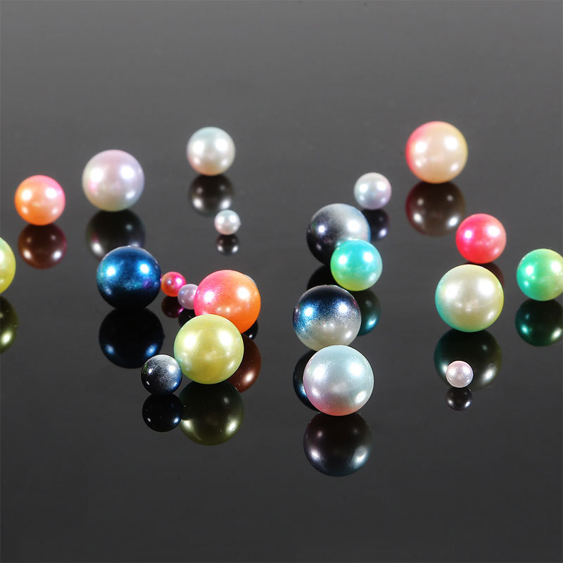 4-10mm Non-hole Perfect Round Imitation Pearl Loose Beads Diy Handmade Crystal Glue