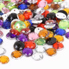 Diy Material Jewelry Accessories Round Polygonal Acrylic Hand-sewn Drill Double Hole Flat