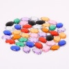 Diy Material Jewelry Accessories Round Polygonal Acrylic Hand-sewn Drill Double Hole Flat