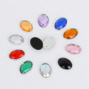 Diy Material Jewelry Accessories Round Polygonal Acrylic Hand-sewn Drill Double Hole Flat