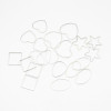 Copper Ring Small Pendant Round Triangle Square Love Geometric Shape Jewelry Accessories