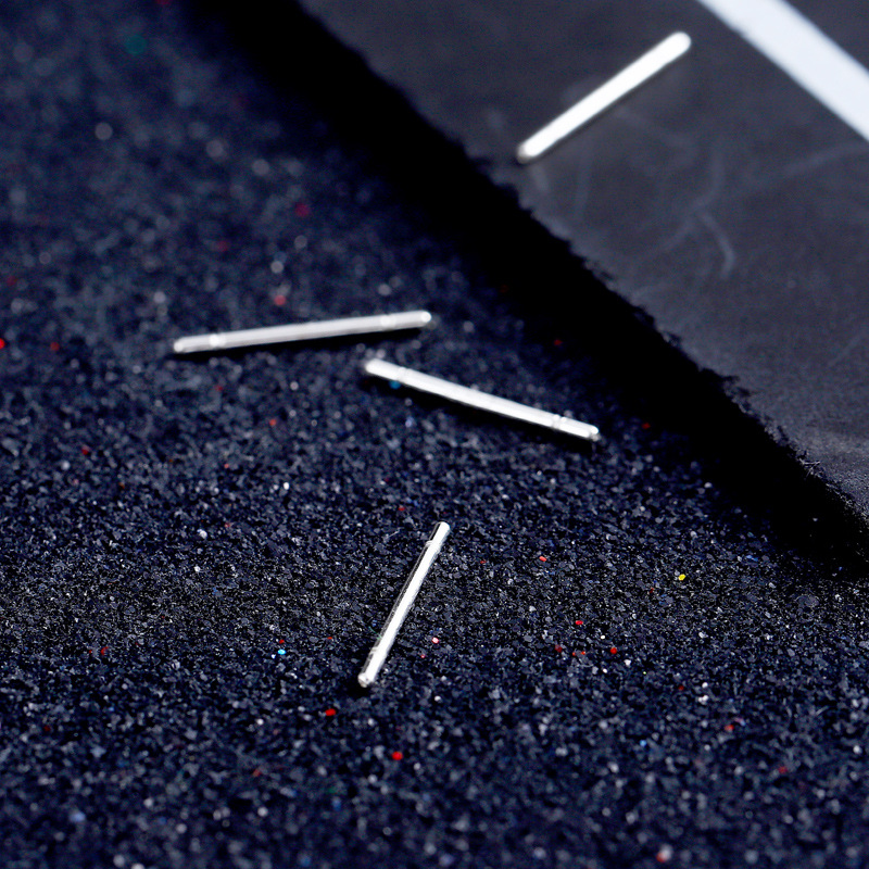 925 Sterling Silver Earrings, Ear Sticks, Pierced Simple Ear Ultra-simple Needles