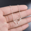 European and American Fashion New Animal Necklace Cute Auspicious Elephant Pendant for