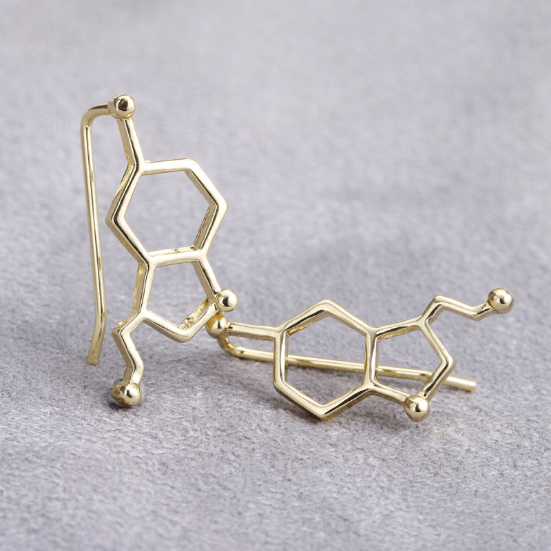 European and American E-commerce Chemical Molecule Series Serotonin Women's Geometric