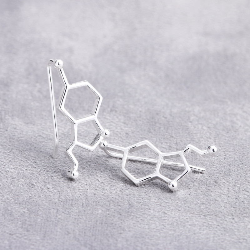 European and American E-commerce Chemical Molecule Series Serotonin Women's Geometric