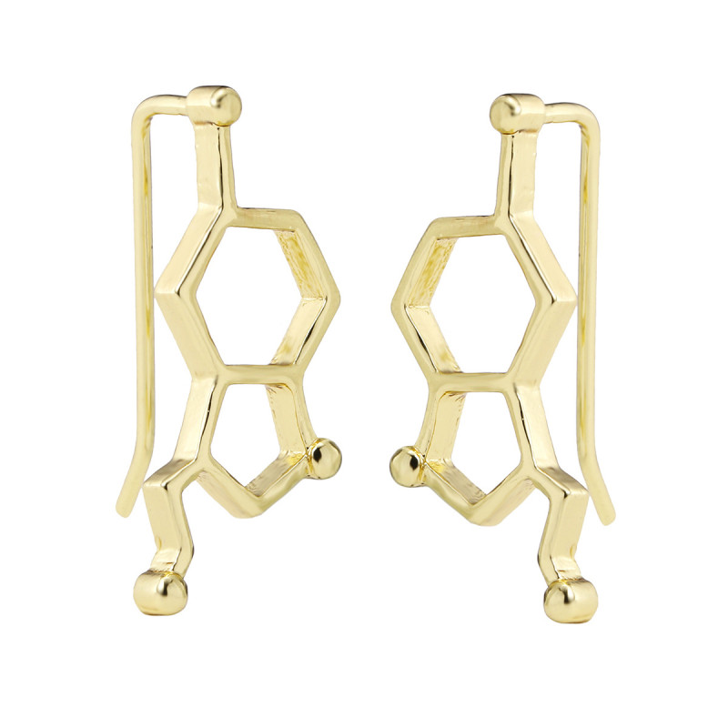 European and American E-commerce Chemical Molecule Series Serotonin Women's Geometric