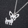Amazon's New Small Animal Pendant Necklace, Simple Female Niche Design, Stainless Steel