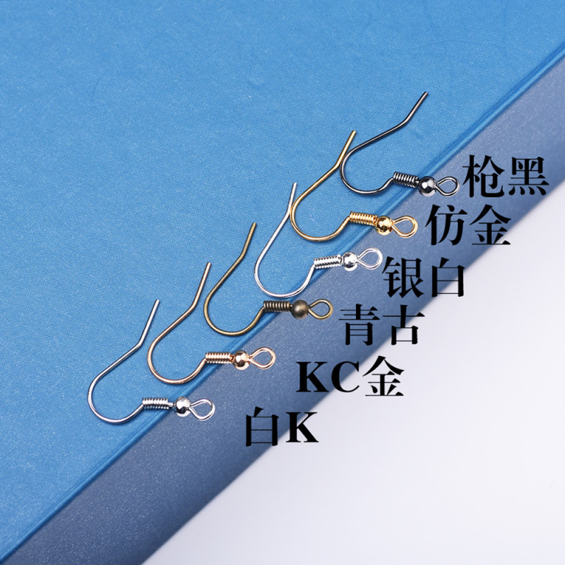Iron Ear Hook Earrings Diy Material Ear Accessories Materials 200 Pcs/package