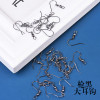 Iron Ear Hook Earrings Diy Material Ear Accessories Materials 200 Pcs/package