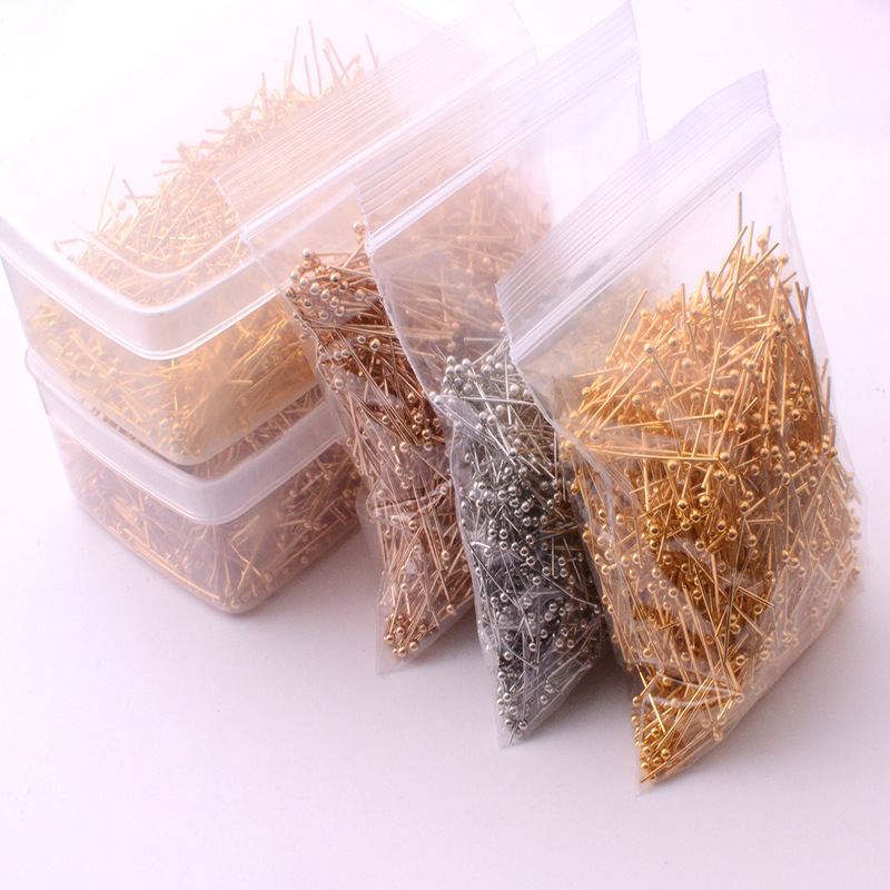 Direct Sales Diy Jewelry Accessories Hand-beaded Copper Ball Needles Boxed Multiple