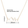 Sweet New Fashionable Mountain Peak Personality Hollow Snow Ins Necklace Simple Jewelry