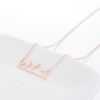 Sweet New Fashionable Mountain Peak Personality Hollow Snow Ins Necklace Simple Jewelry
