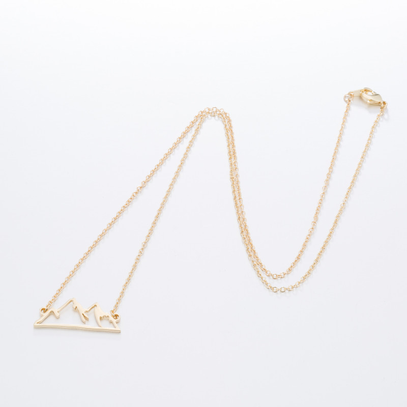 Sweet New Fashionable Mountain Peak Personality Hollow Snow Ins Necklace Simple Jewelry