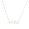 Sweet New Fashionable Mountain Peak Personality Hollow Snow Ins Necklace Simple Jewelry