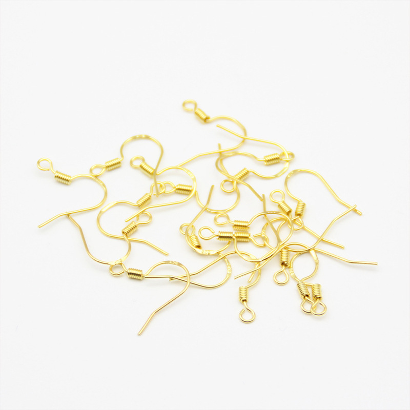 925 Ear Hook Copper Electroplating with Steel Seal Earring Accessories Earrings Silver