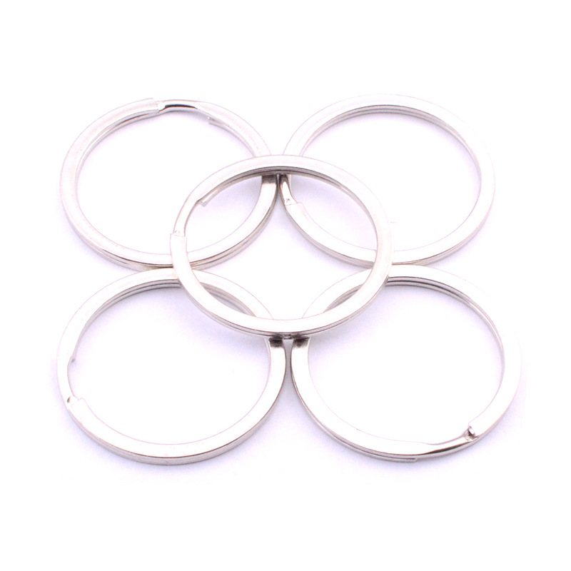 Direct Sales 25mm Keychain Metal Accessories Key Ring Four-section Chain 50/pack