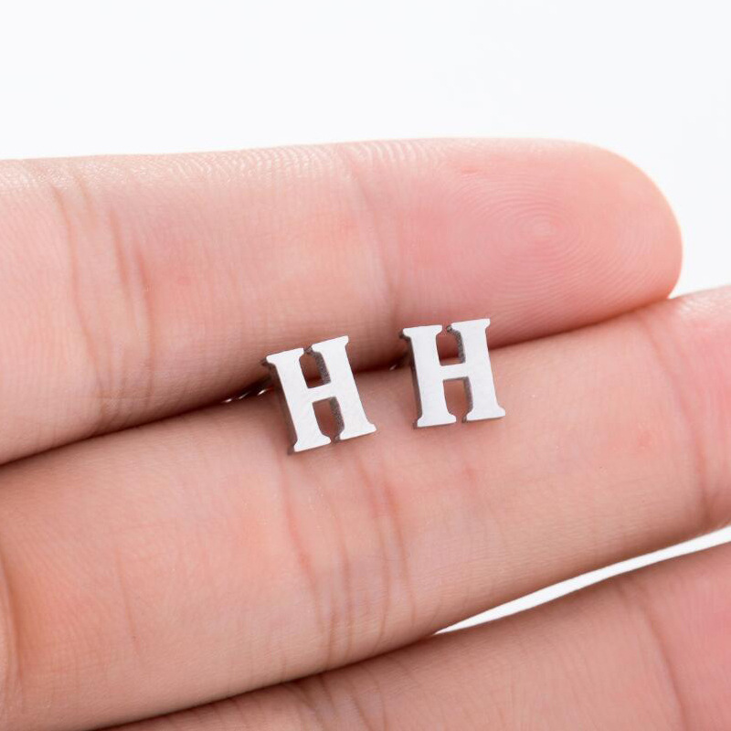 26 Letter Earrings Personality Fashion Retro Small Manufacturer