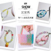 Acrylic Ab Color Plated Round Beads Loose Handmade Diy Bracelet Jewelry Mobile Phone